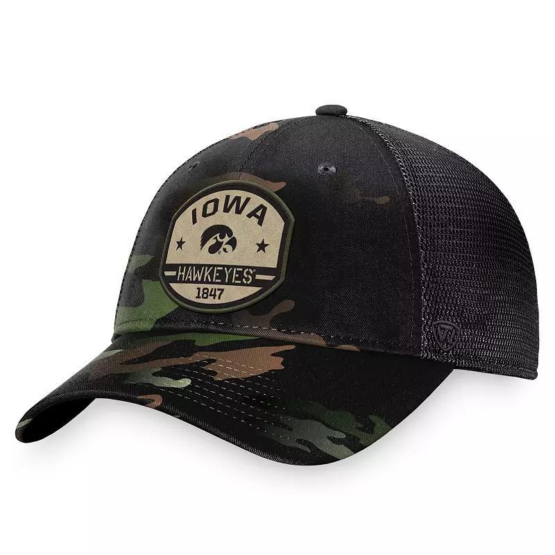 Mens Top of the World Iowa Hawkeyes OHT Delegate Trucker Adjustable Hat Product Image