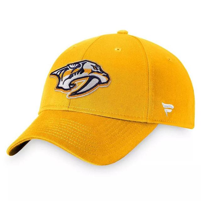 Mens Fanatics Branded Gold Nashville Predators Core Adjustable Hat Product Image