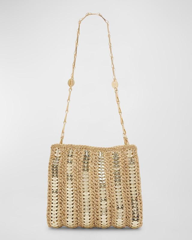 Sac Disc-Link Raffia Shoulder Bag Product Image