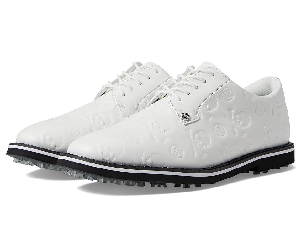 GFORE Men's Debossed Gallivanter Golf Shoes (Snow/Onyx 1) Men's Shoes Product Image