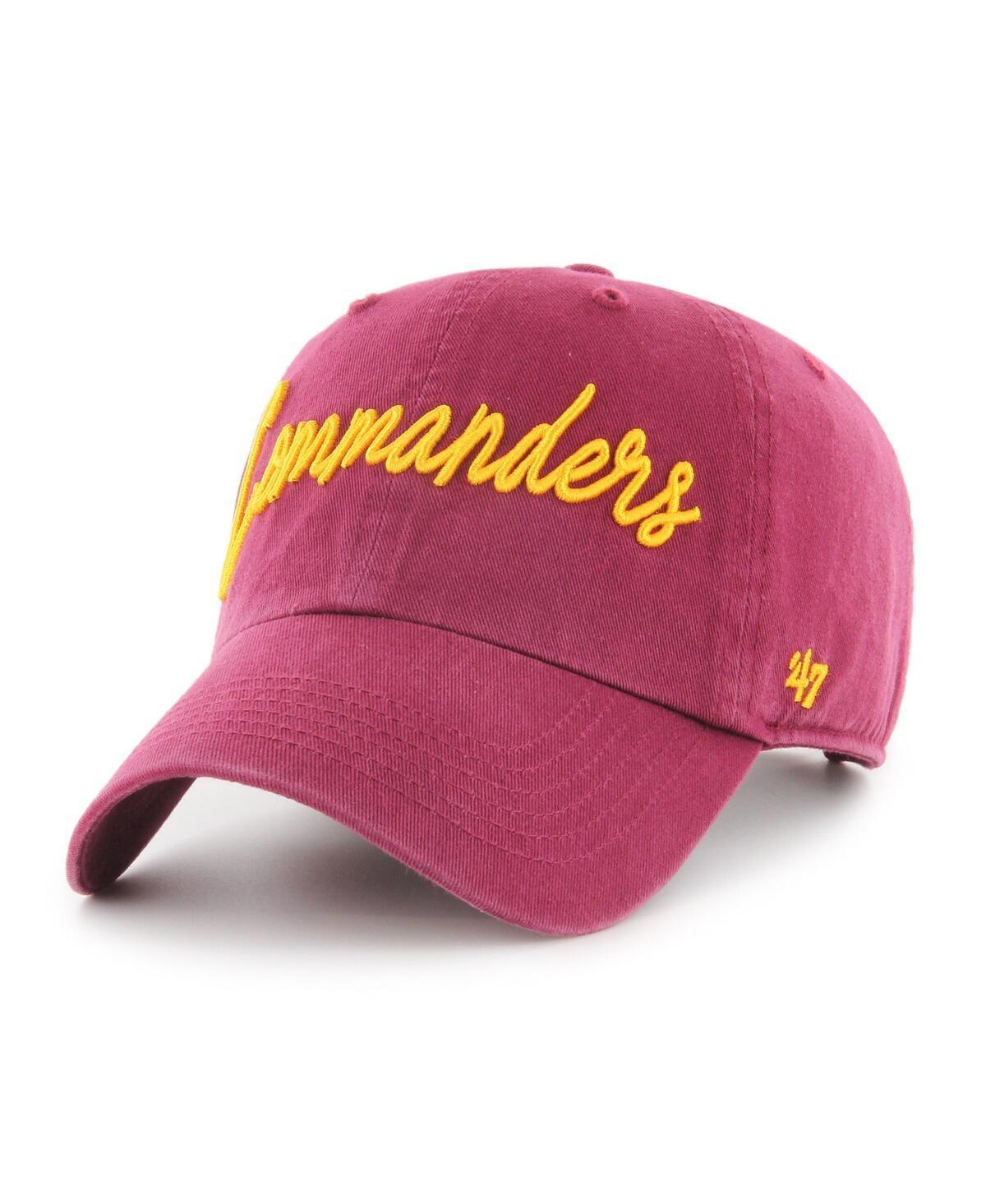 Womens 47 Brand Burgundy Washington Commanders Vocal Clean Up Adjustable Hat Product Image