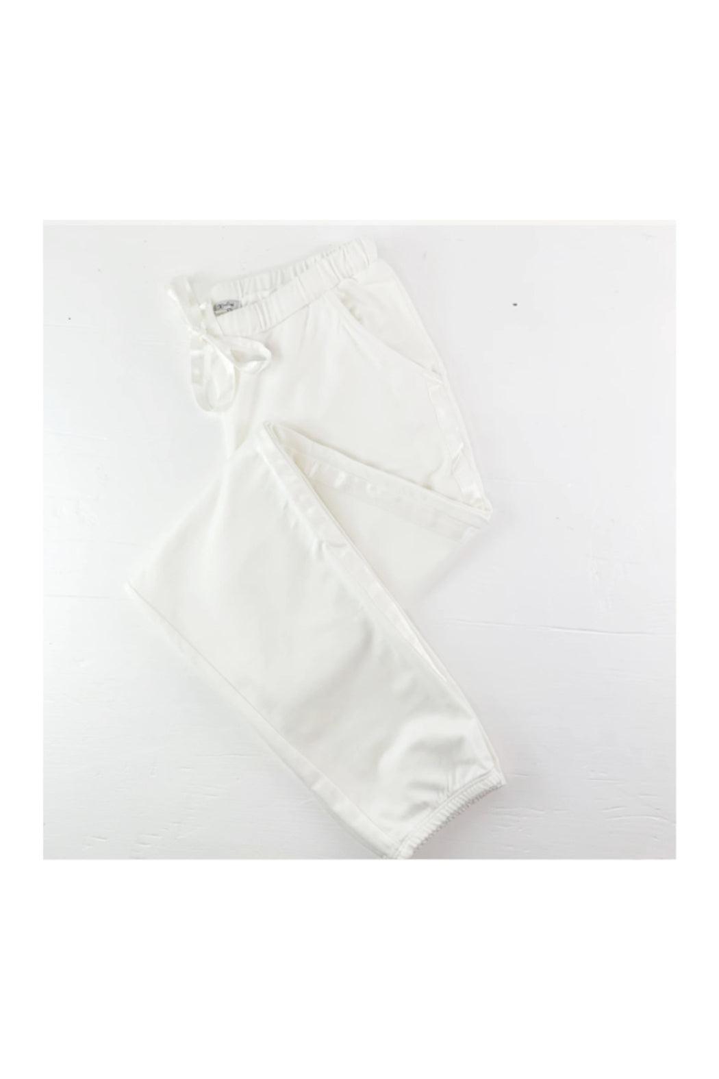 BLAIR FRENCH TERRY SWEAT PANT WITH SATIN TRIM Product Image