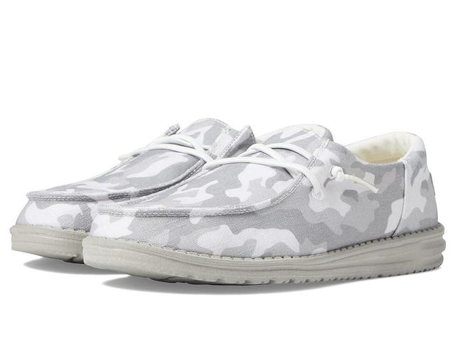 Hey Dude Wendy Funk Cloud Camo (Light Grey) Women's Shoes Product Image