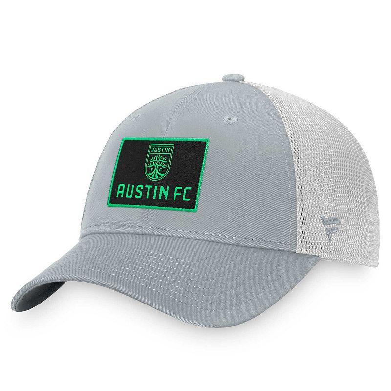 Mens Fanatics Branded Gray Austin FC Logo Adjustable Hat Product Image