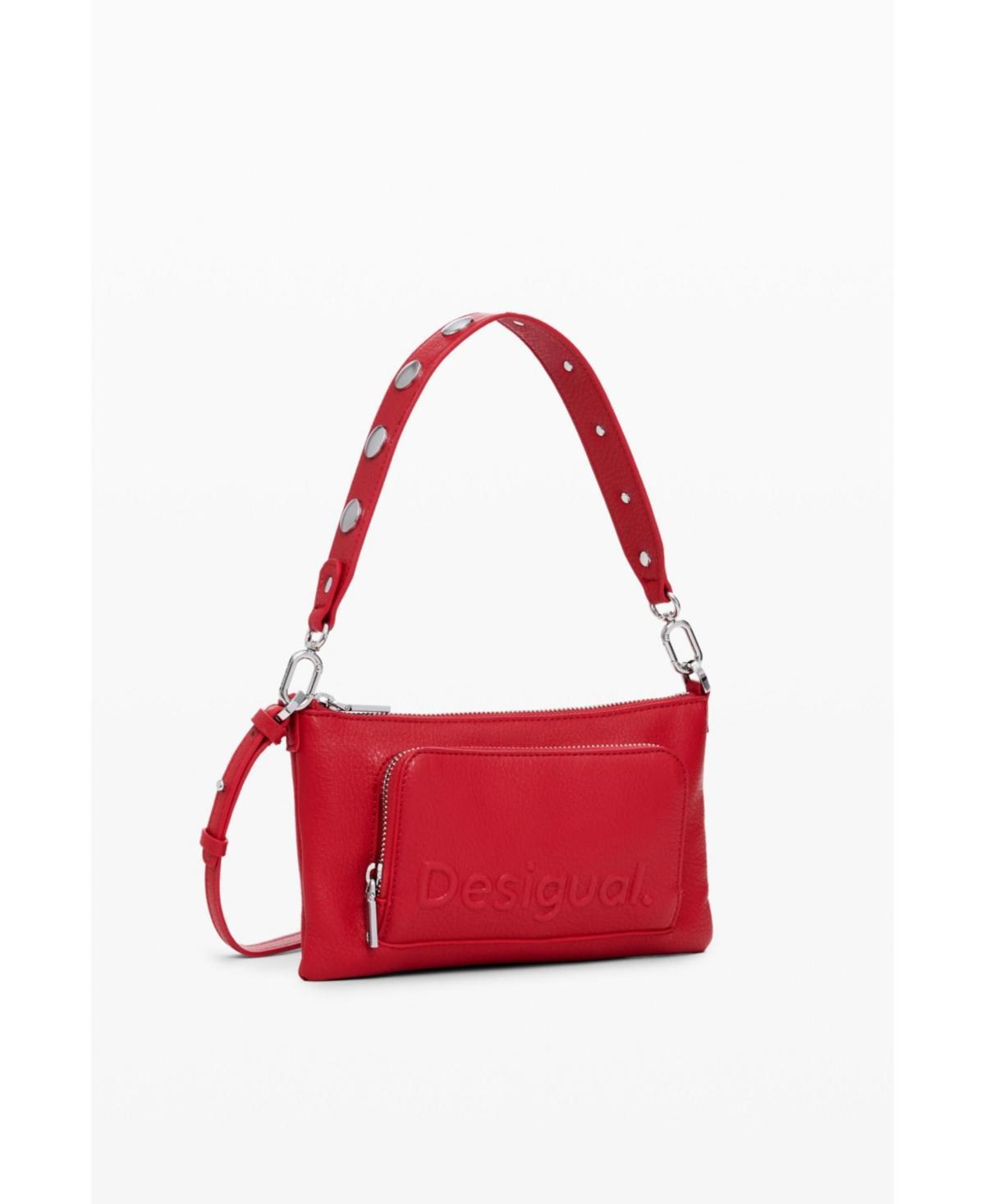 Desigual Womens Mini Half Logo Bag - Red product image