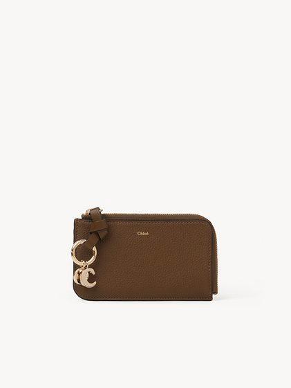 Alphabet purse in grained leather Product Image