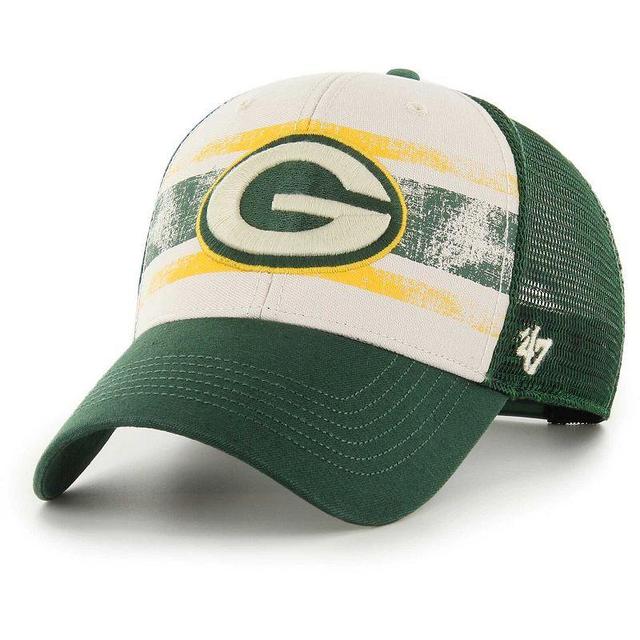 Mens 47 Cream Green Bay Packers Breakout MVP Trucker Adjustable Hat Product Image