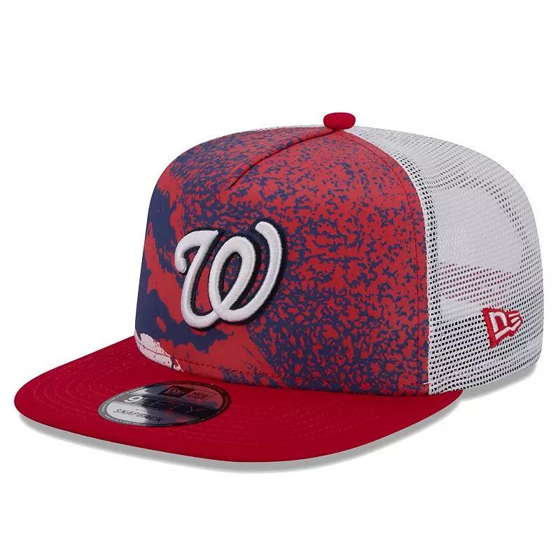 Mens New Era Washington Nationals Court Sport 9FIFTY Snapback Hat Product Image