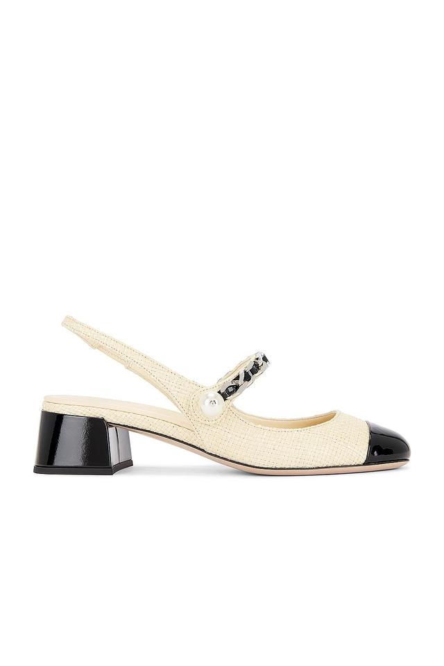 Miu Miu Slingback Pump in Beige Product Image