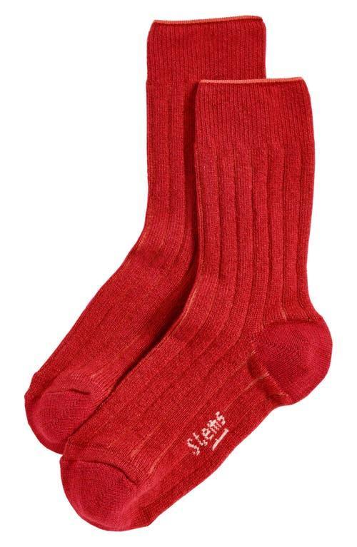 Ribbed Lux Cashmere Socks Product Image