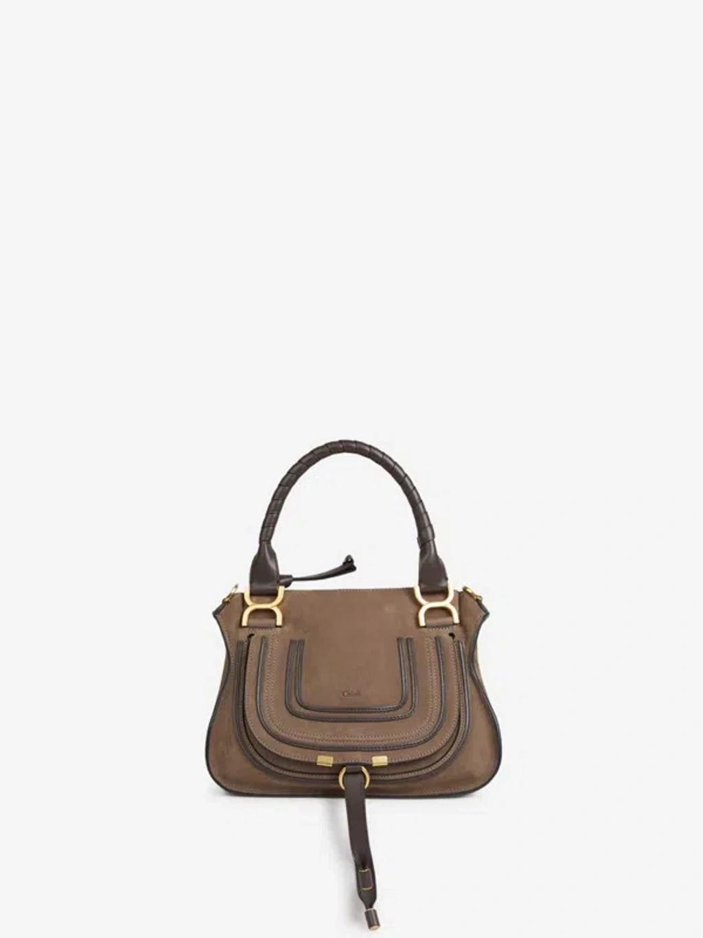 CHLOÉ Marcie Tote Bag In Brown Product Image