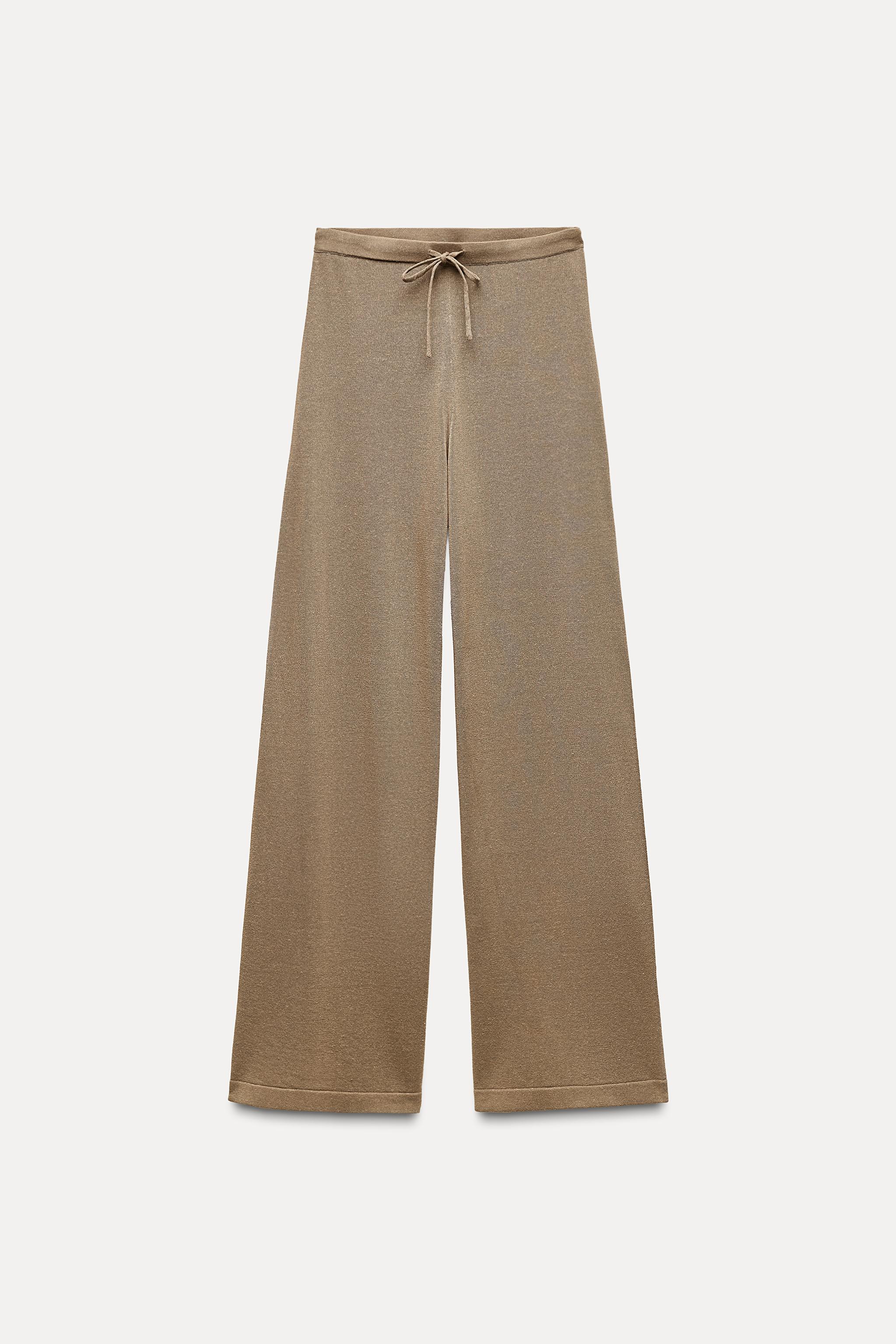 WIDE LEG KNIT PANTS Product Image