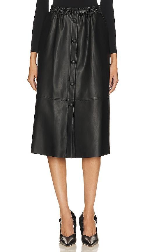 Faux Leather Midi Skirt product image