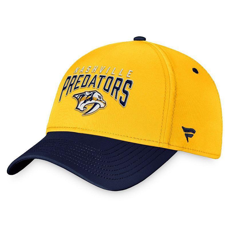 Mens Fanatics Branded Gold/Navy Nashville Predators Fundamental 2-Tone Flex Hat Product Image