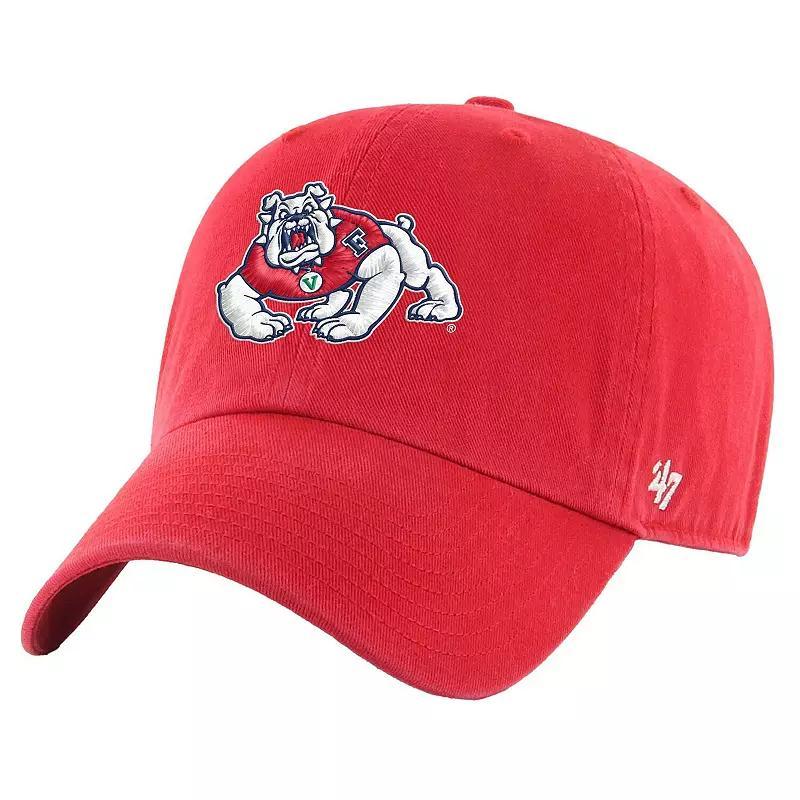 Mens 47 Red Fresno State Bulldogs Clean Up Adjustable Hat Product Image