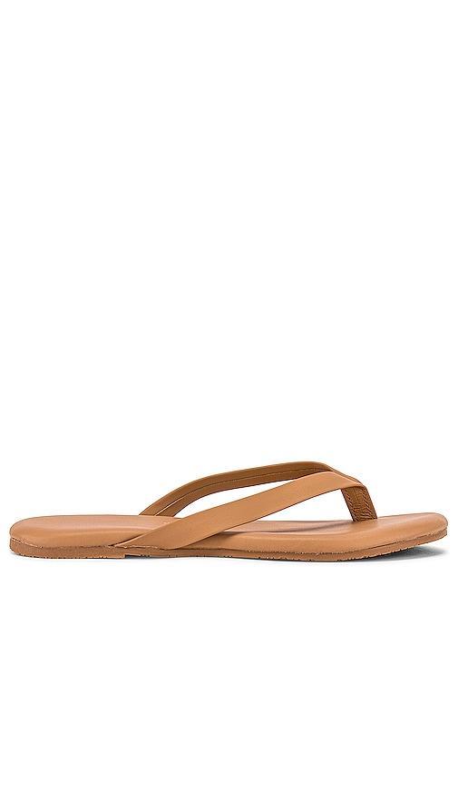 TKEES The Boyfriend Sandal in Beige. - size 6 (also in 5) Product Image