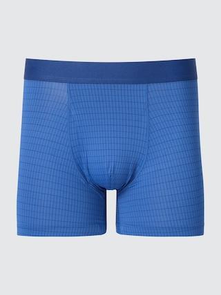 Mens Airism Boxer Briefs with Deodorizing Blue 2XL UNIQLO US Product Image