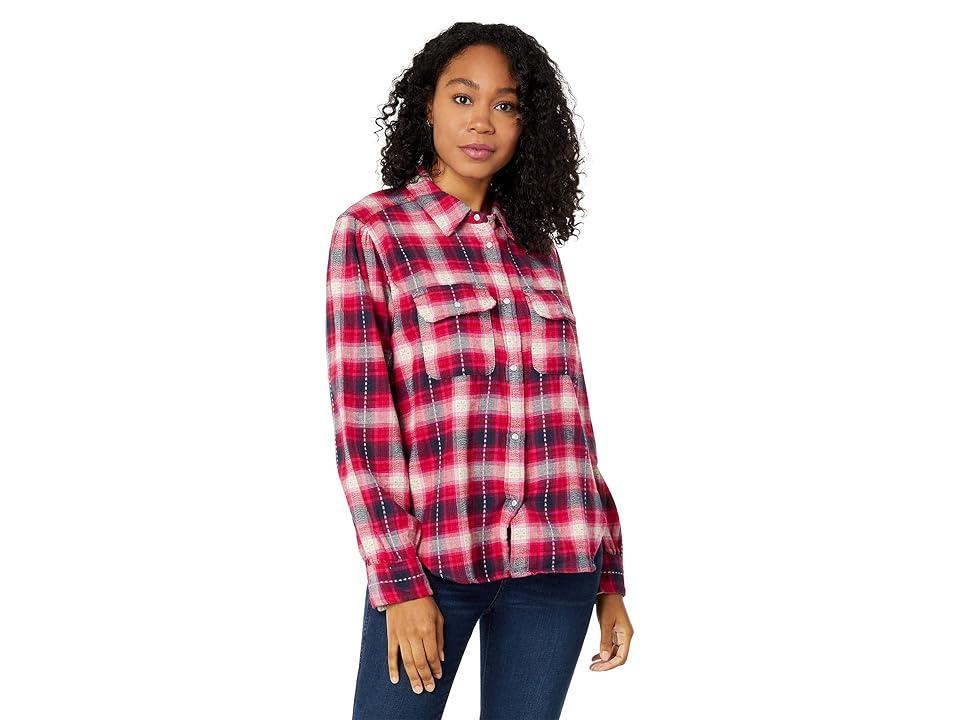 Dylan by True Grit Harper Plaid Shirt (Hot ) Women's Clothing Product Image