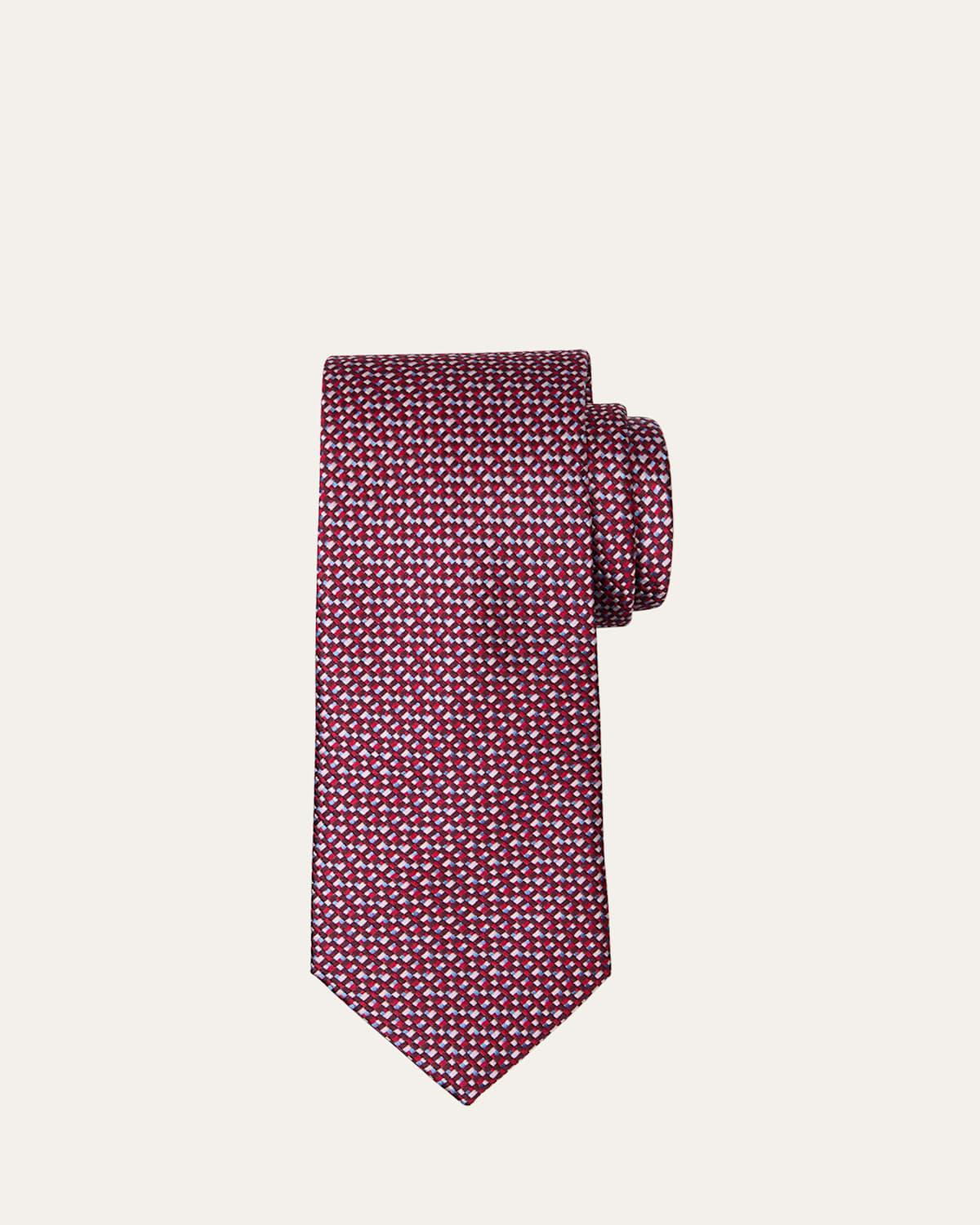 Mens Multicolor Silk Jacquard Tie Product Image