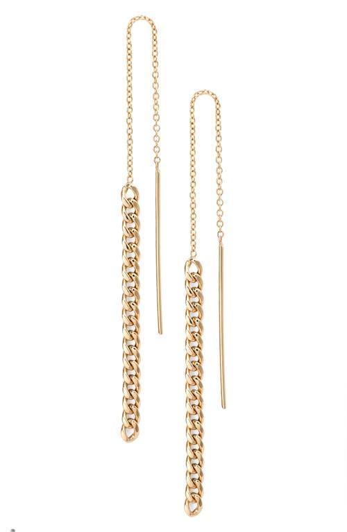 Zo Chicco Curb Chain Threader Earrings Product Image