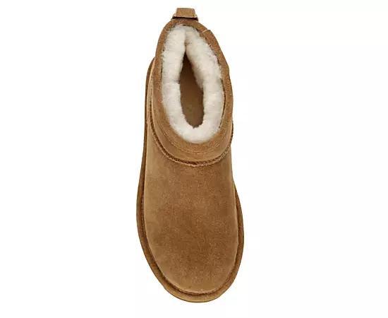 Bearpaw Womens Shorty Wide Water Resistant Fur Boot Product Image