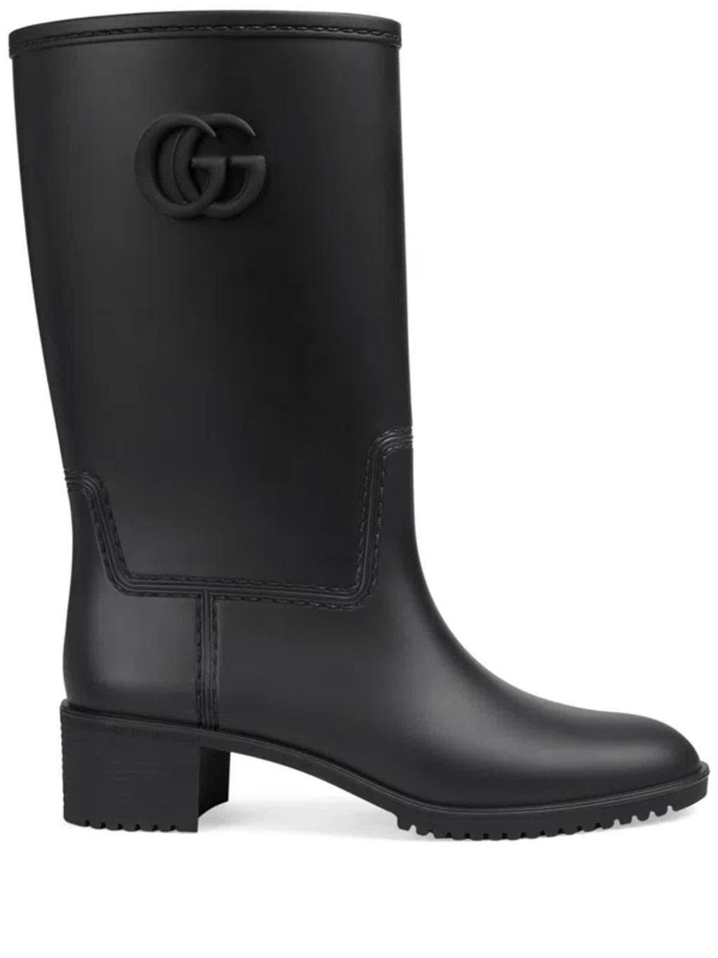 Rubber Rain Boots In Black Product Image