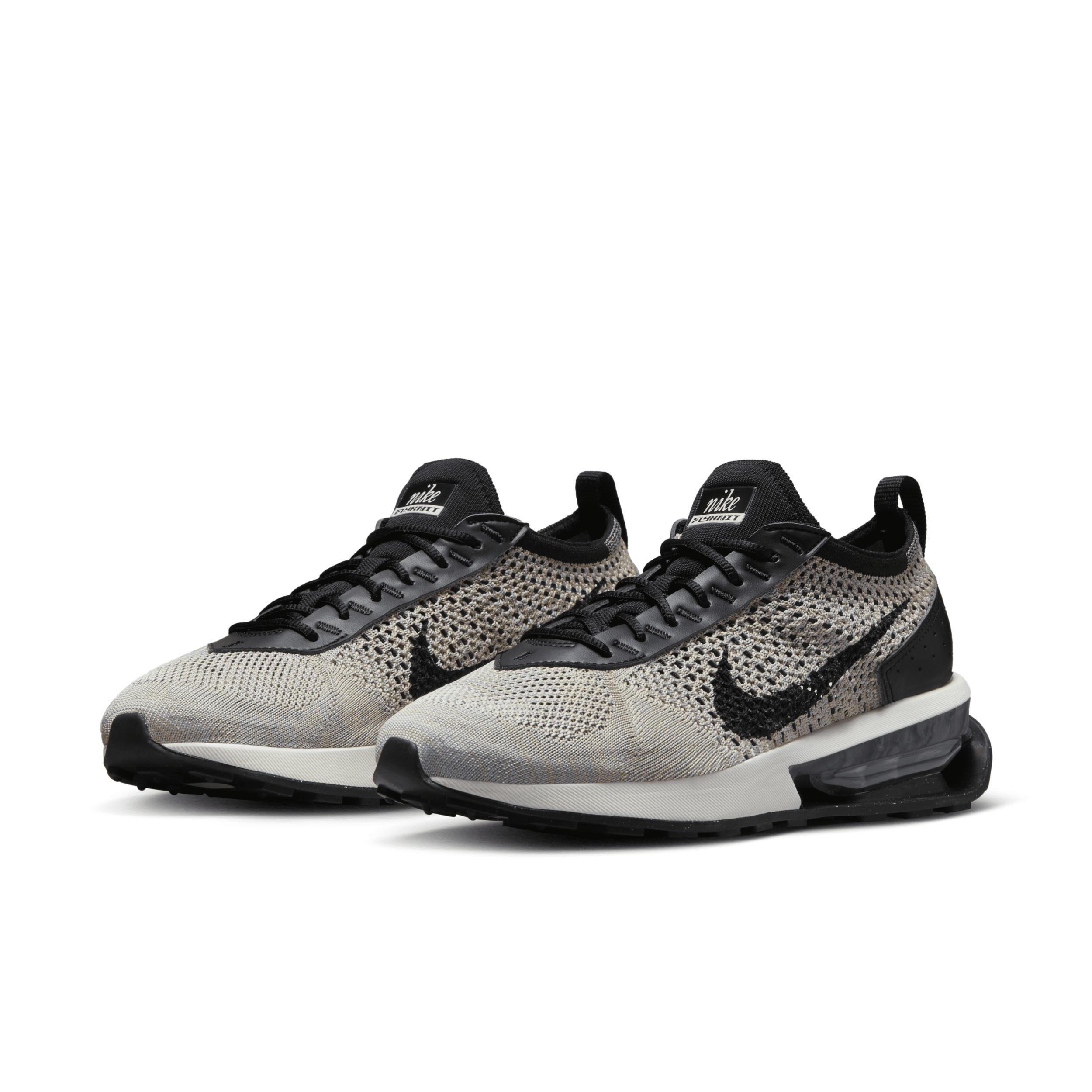 Nike Womens Air Max Flyknit Racer - Shoes Black/White Product Image