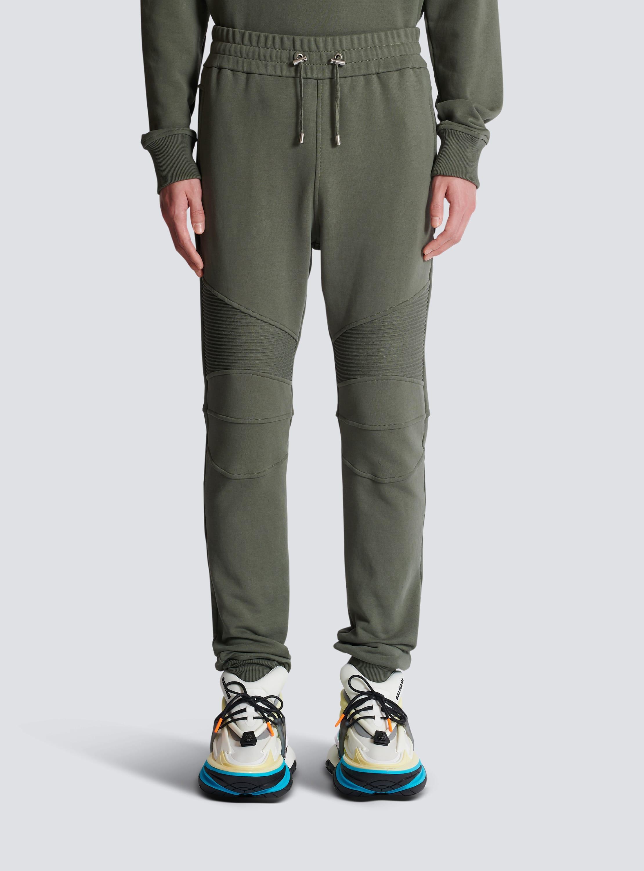 Flocked Balmain Paris joggers Product Image