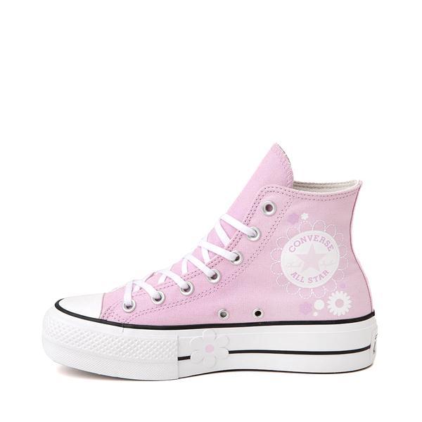 Womens Converse Chuck Taylor All Star Hi Lift Platform Floral Sneaker - Stardust Lilac Product Image