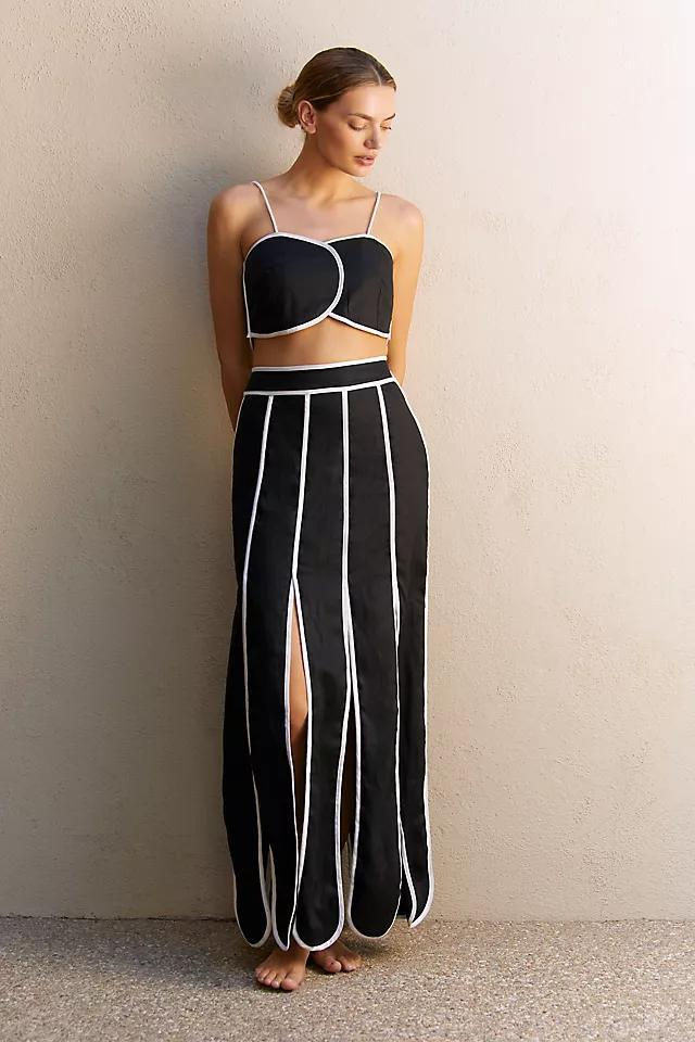 Azulu Cetina Linen Maxi Skirt Product Image