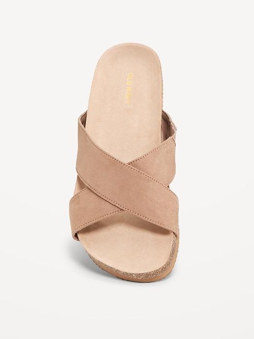 Cross-Strap Cork Sandals Product Image