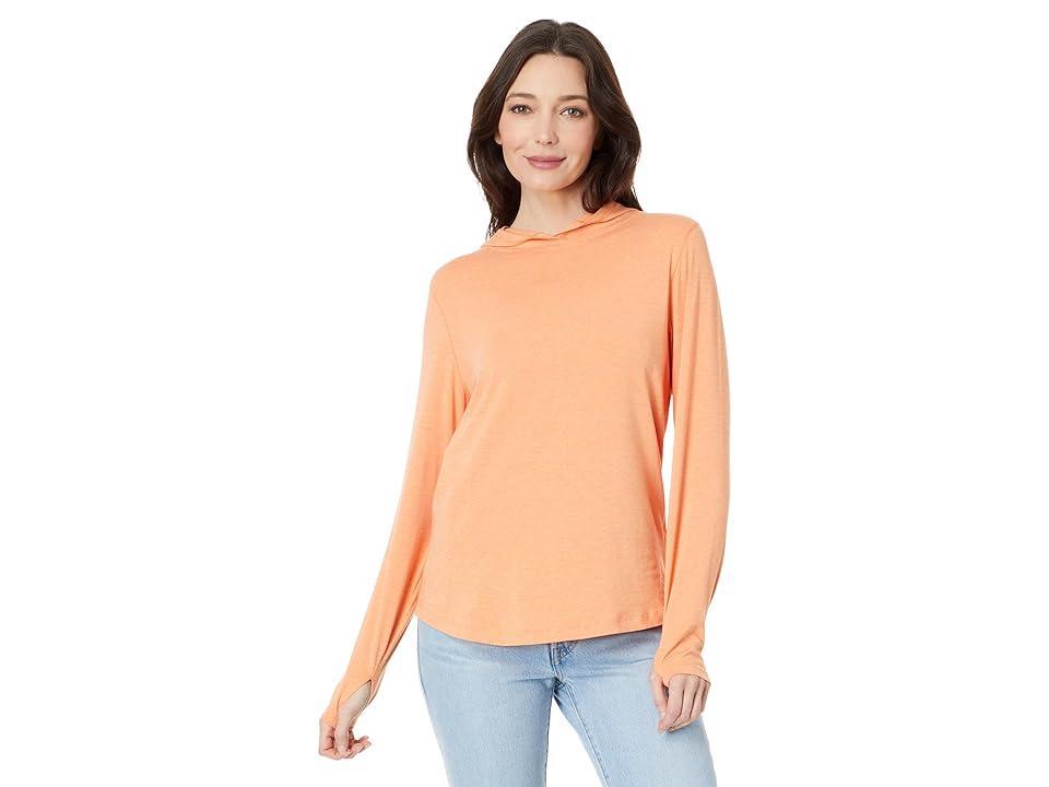 tasc Performance Recess Lightweight Hoodie (Apricot Crush Heather) Women's Clothing Product Image