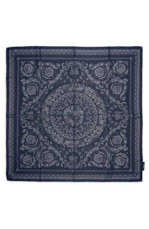 Versace Barocco Print Silk Square Scarf Product Image