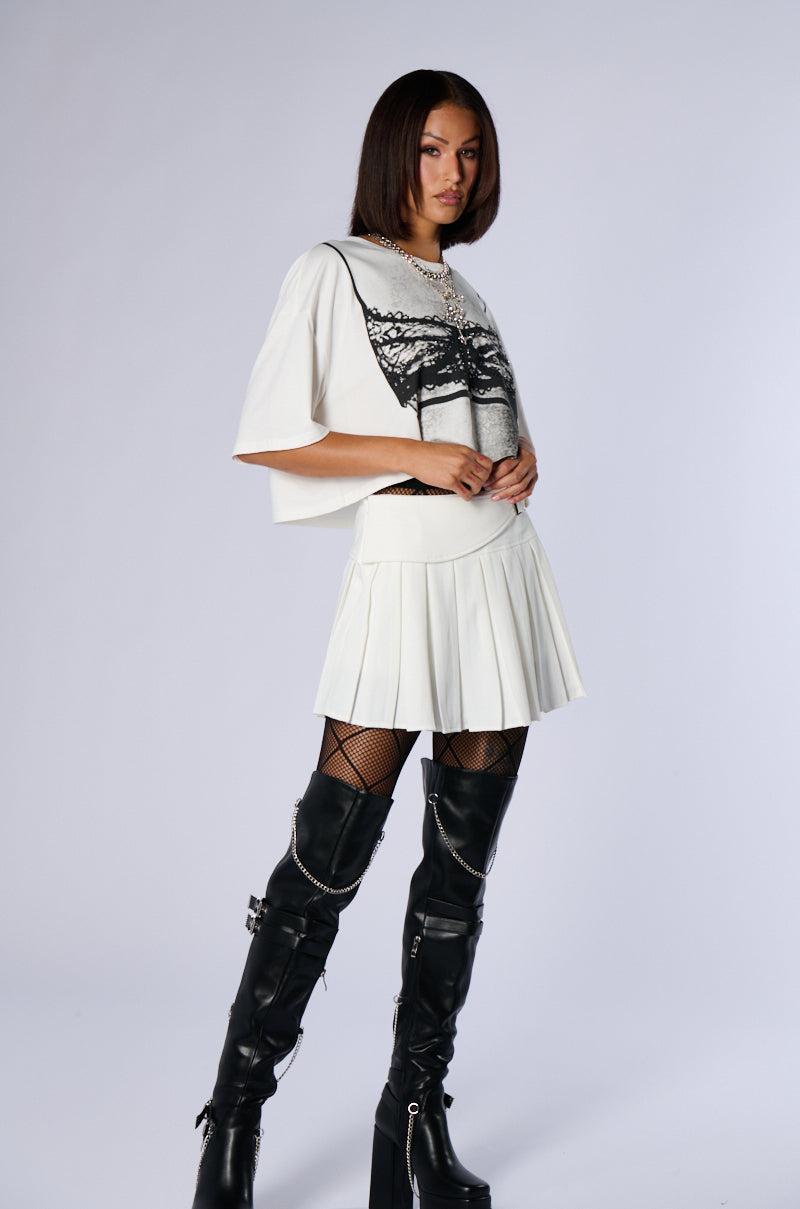 SHAKE IT UP PLEATED MINI SKIRT Product Image