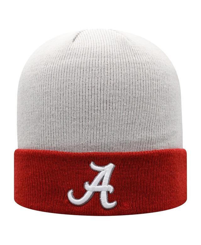 Mens Top of the World Gray Alabama Crimson Tide Core 2-Tone Cuffed Knit Hat - Gray Product Image