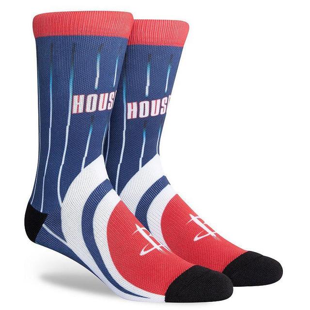 Mens Houston Rockets 2021/22 City Edition Crew Socks Blue Product Image