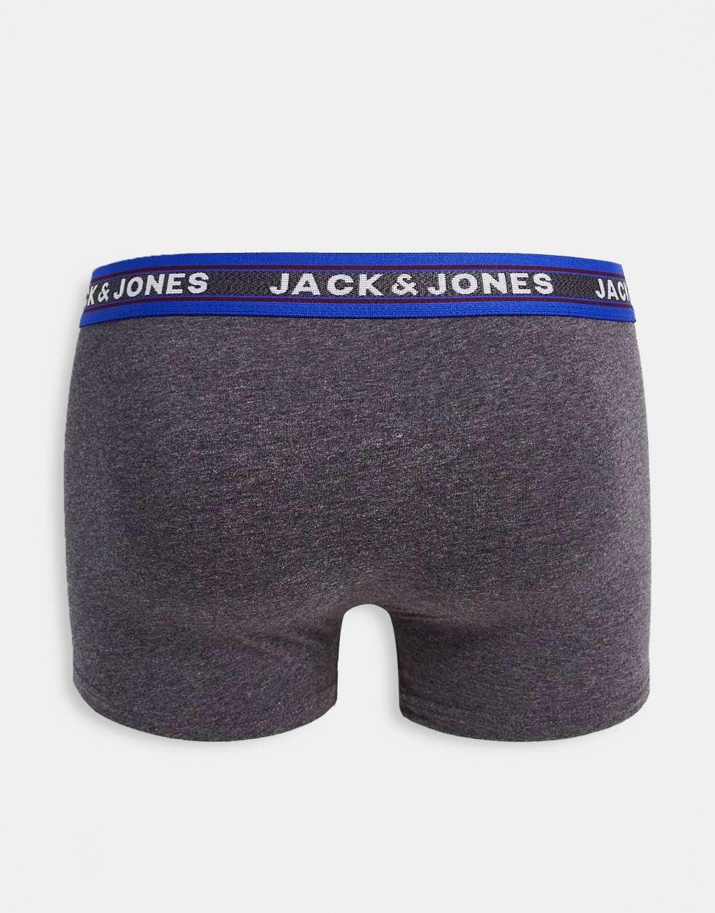 Jack & Jones 5 pack trunks in multi Product Image