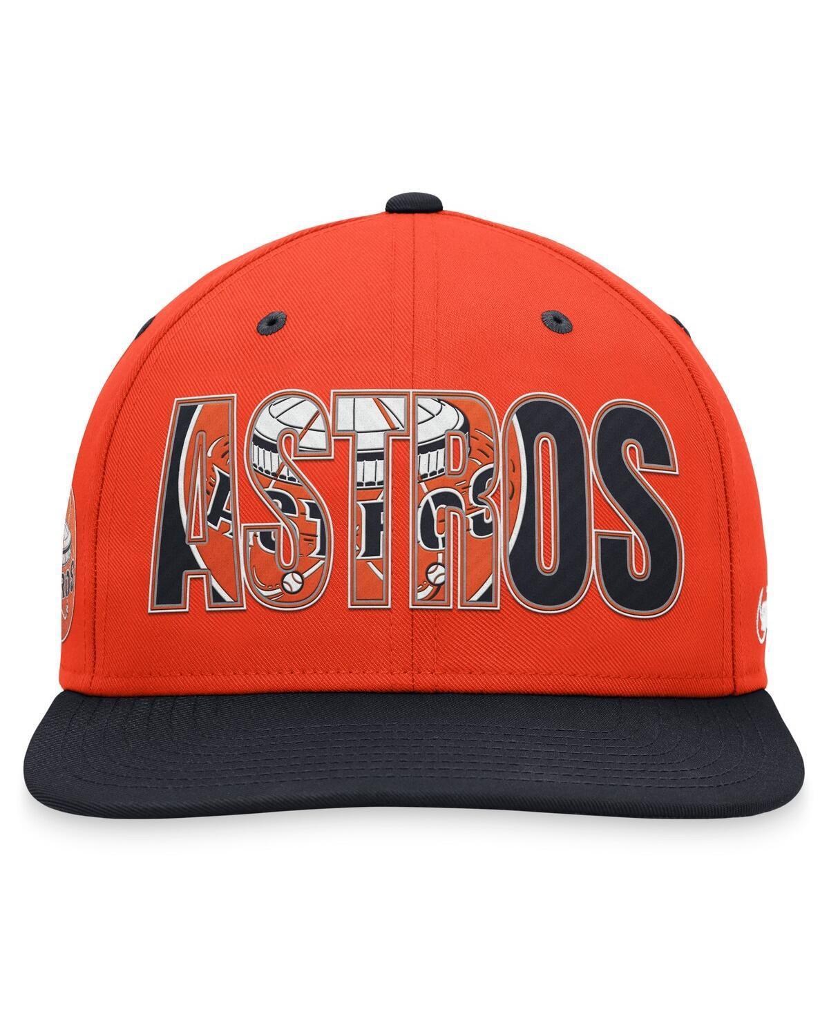 NIKE Men's  Orange Houston Astros Cooperstown Collection Pro Snapback Hat Product Image