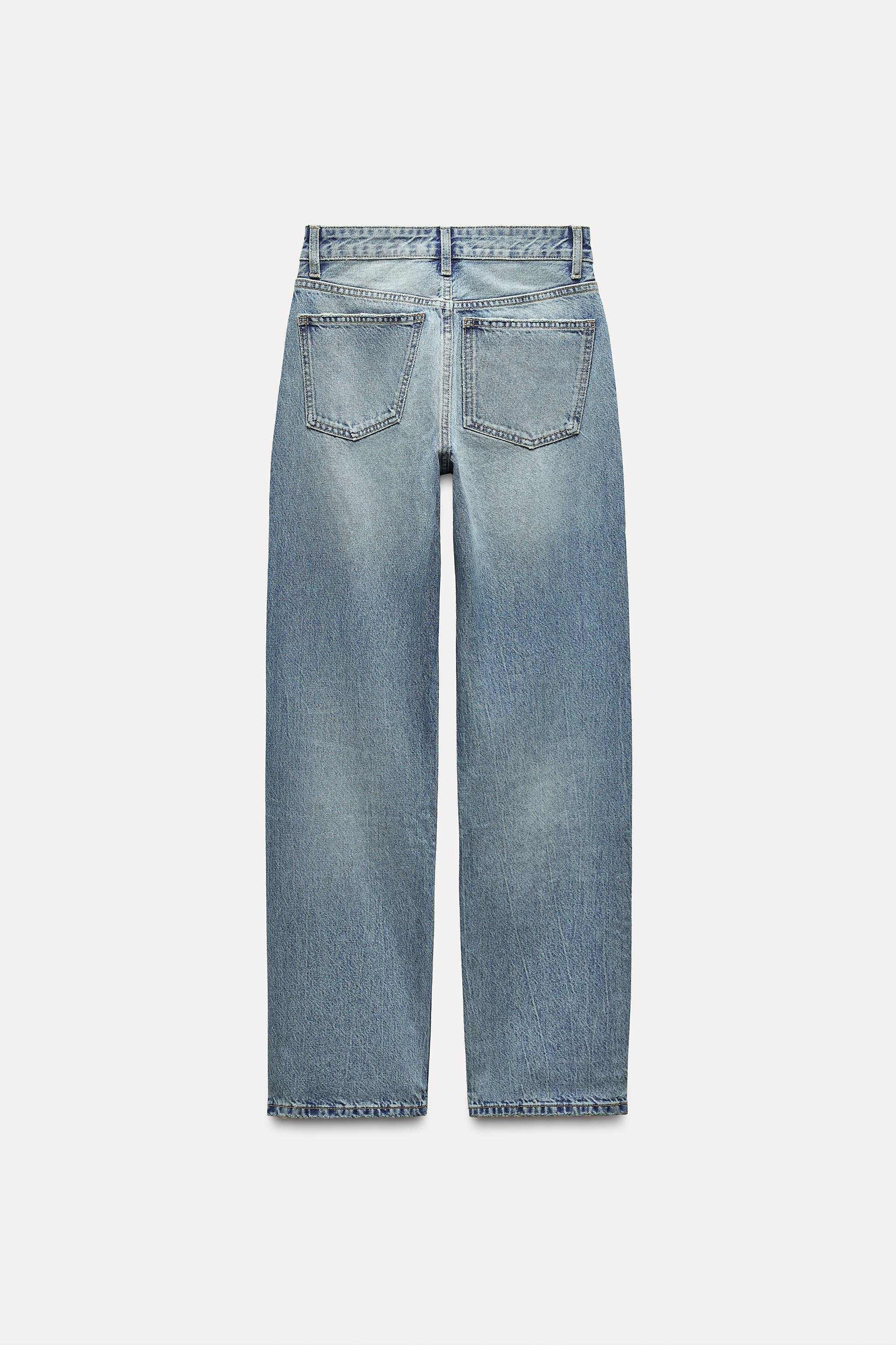 STRAIGHT LEG MID RISE TRF JEANS Product Image