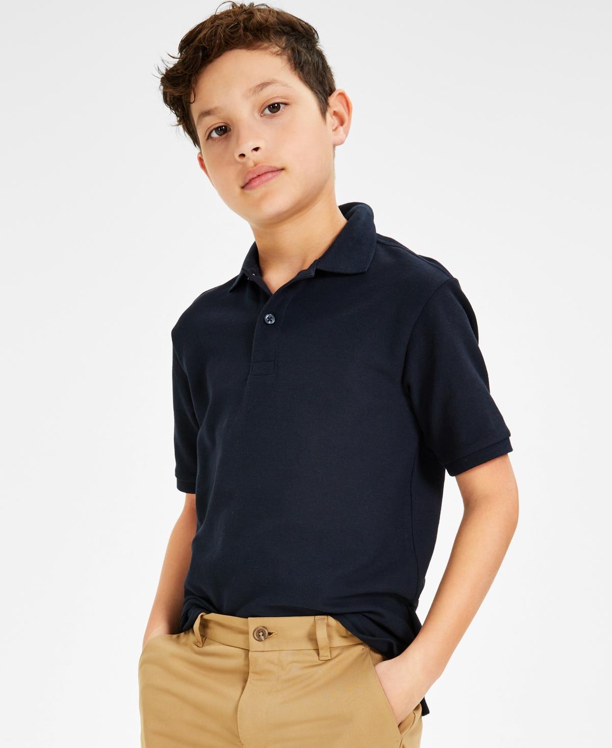 Nautica Big Boys Uniform Stretch Double Pique Polo Product Image