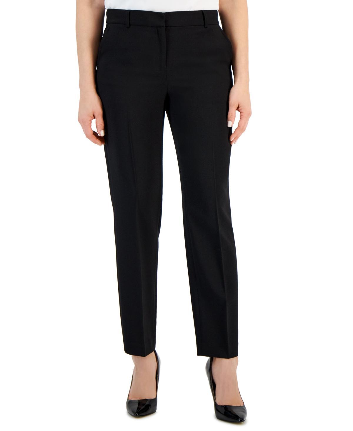 Anne Klein Womens Grace Mid Rise Straight-Leg Ankle Pants Product Image