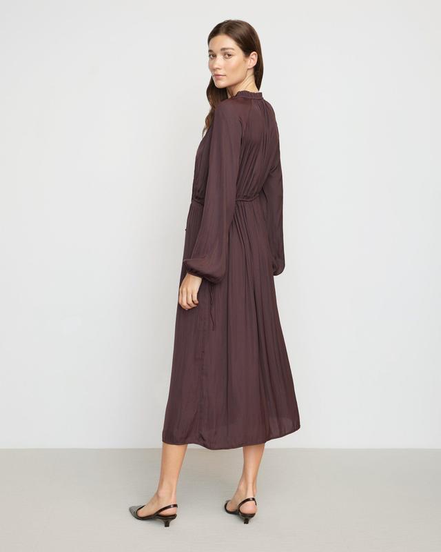 Magdalena Long Sleeve Plisse Dress Product Image