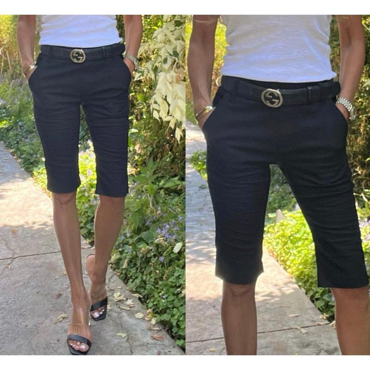 Bevy Flog Lora Bermuda Shorts | Black Product Image