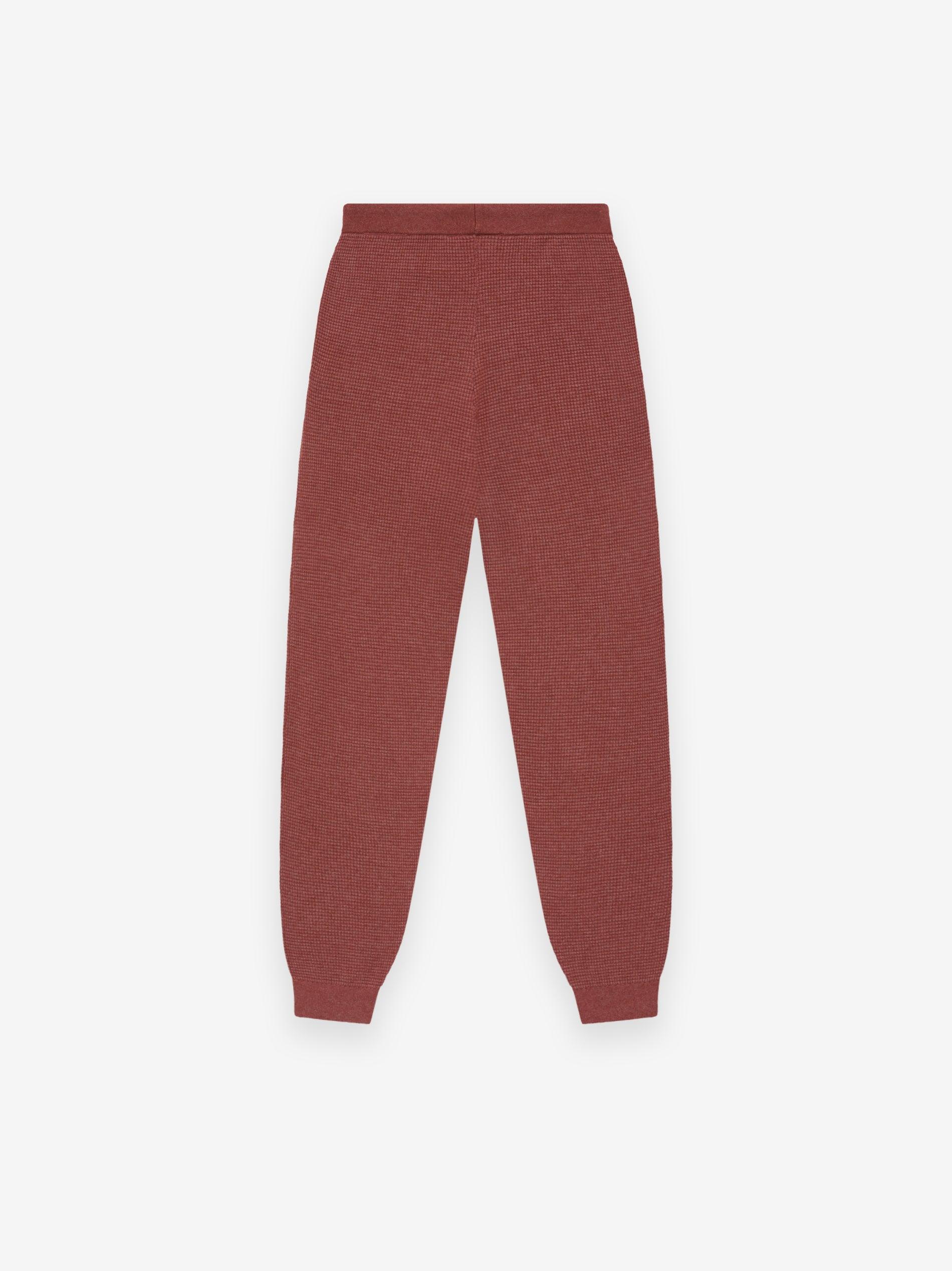 Womens Waffle Fitted Sweatpant Female Product Image