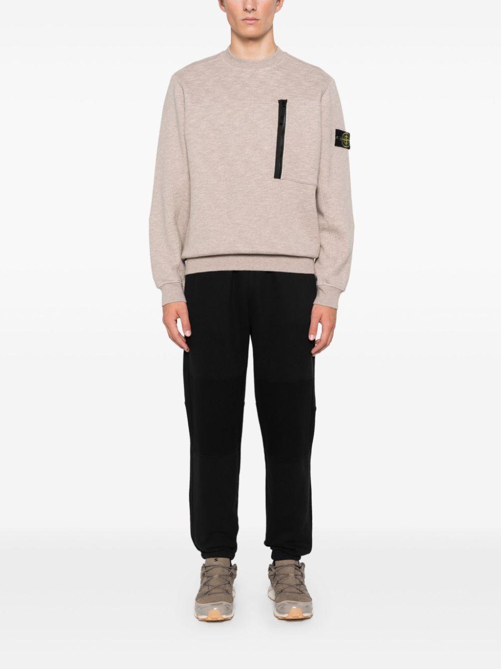 STONE ISLAND Cotton Sweatpants In Black Product Image