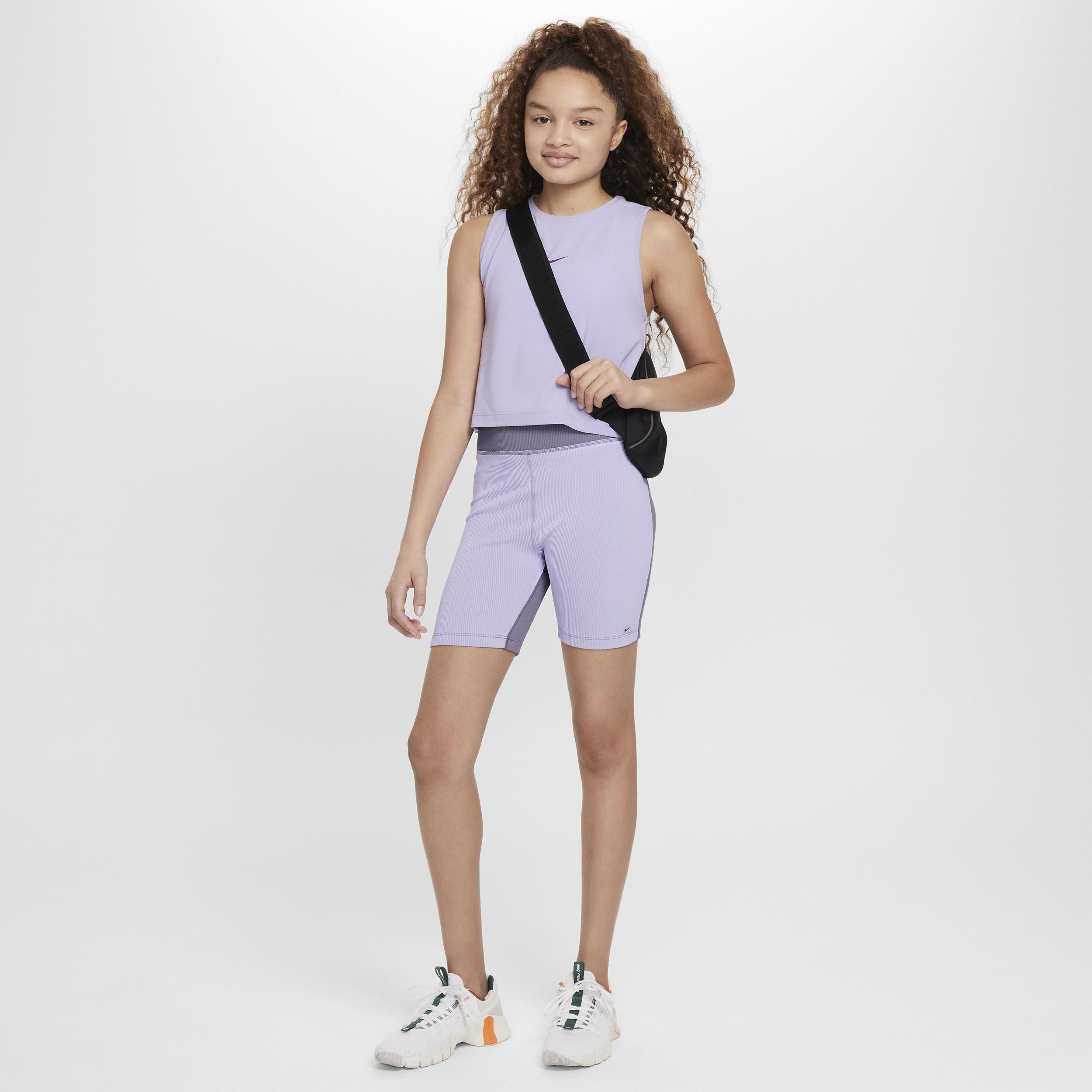 Nike Women's One Girls' Dri-FIT Biker Shorts Product Image