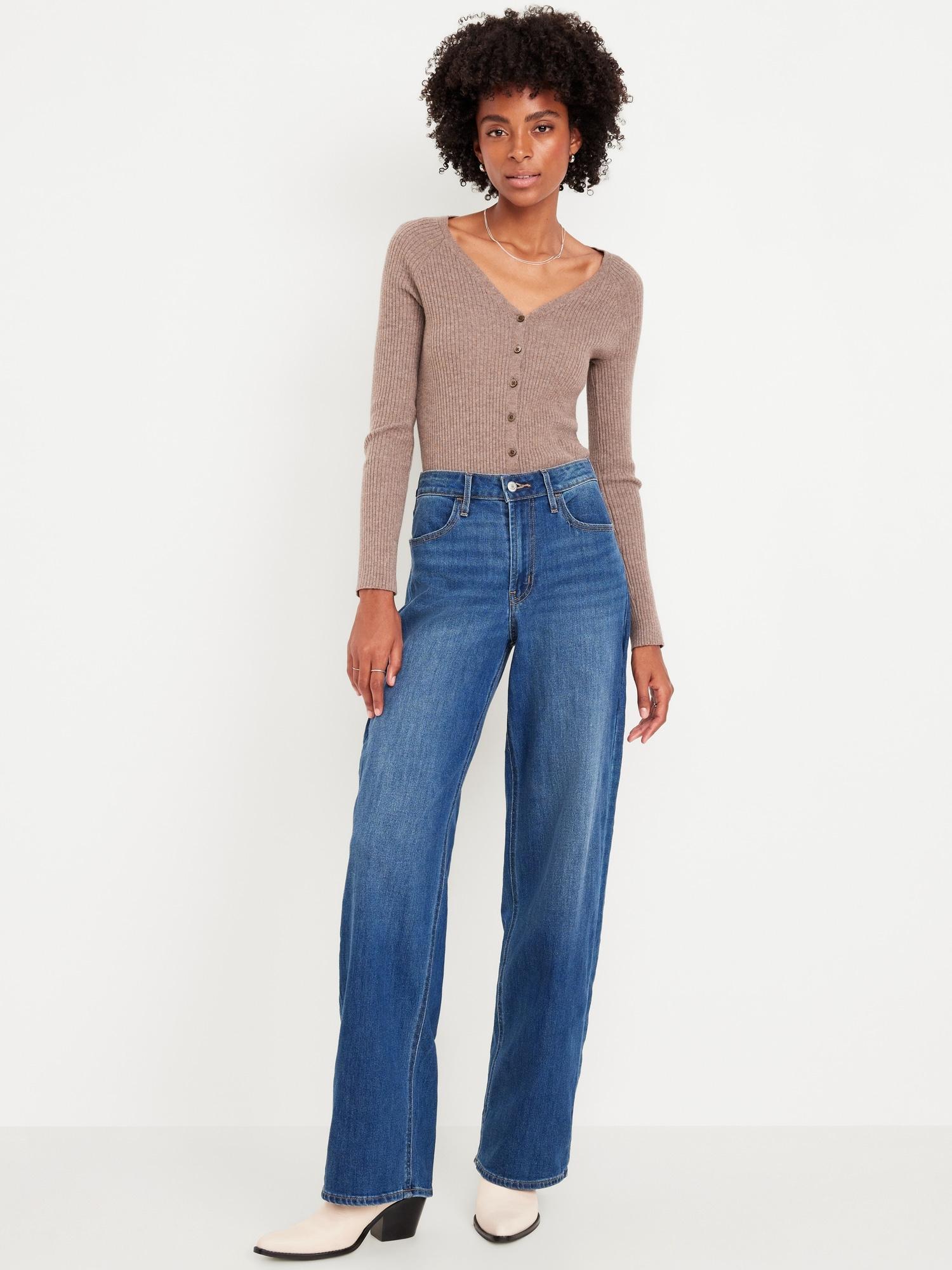 High-Waisted Wow Wide-Leg Jeans product image