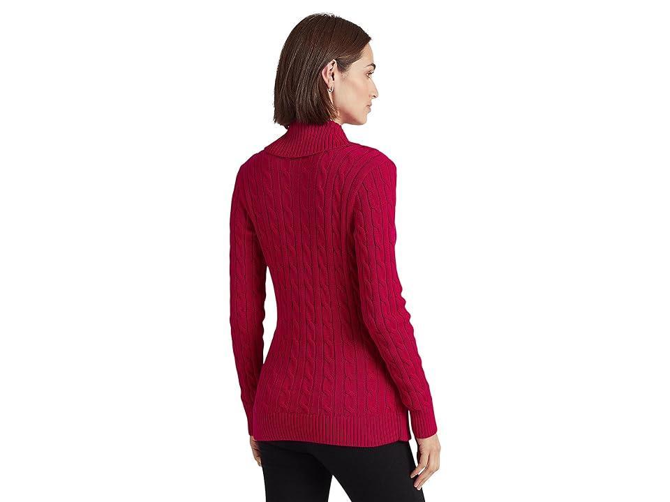 LAUREN Ralph Lauren Buckled Cotton Sweater (Classic ) Women's Sweater Product Image