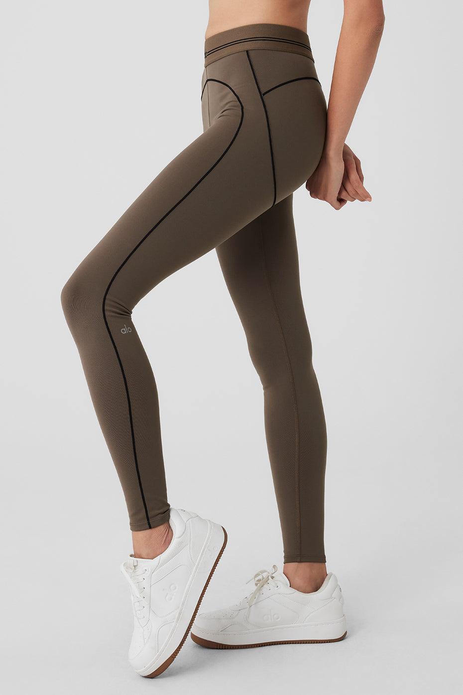 Airbrush High-Waist Heart Throb Legging - Olive Tree/Black Female Product Image