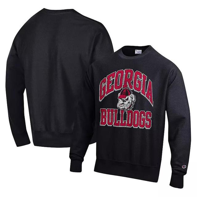 Mens Champion Georgia Bulldogs Vault Late Night Reverse Weave Pullover Sweatshirt Product Image